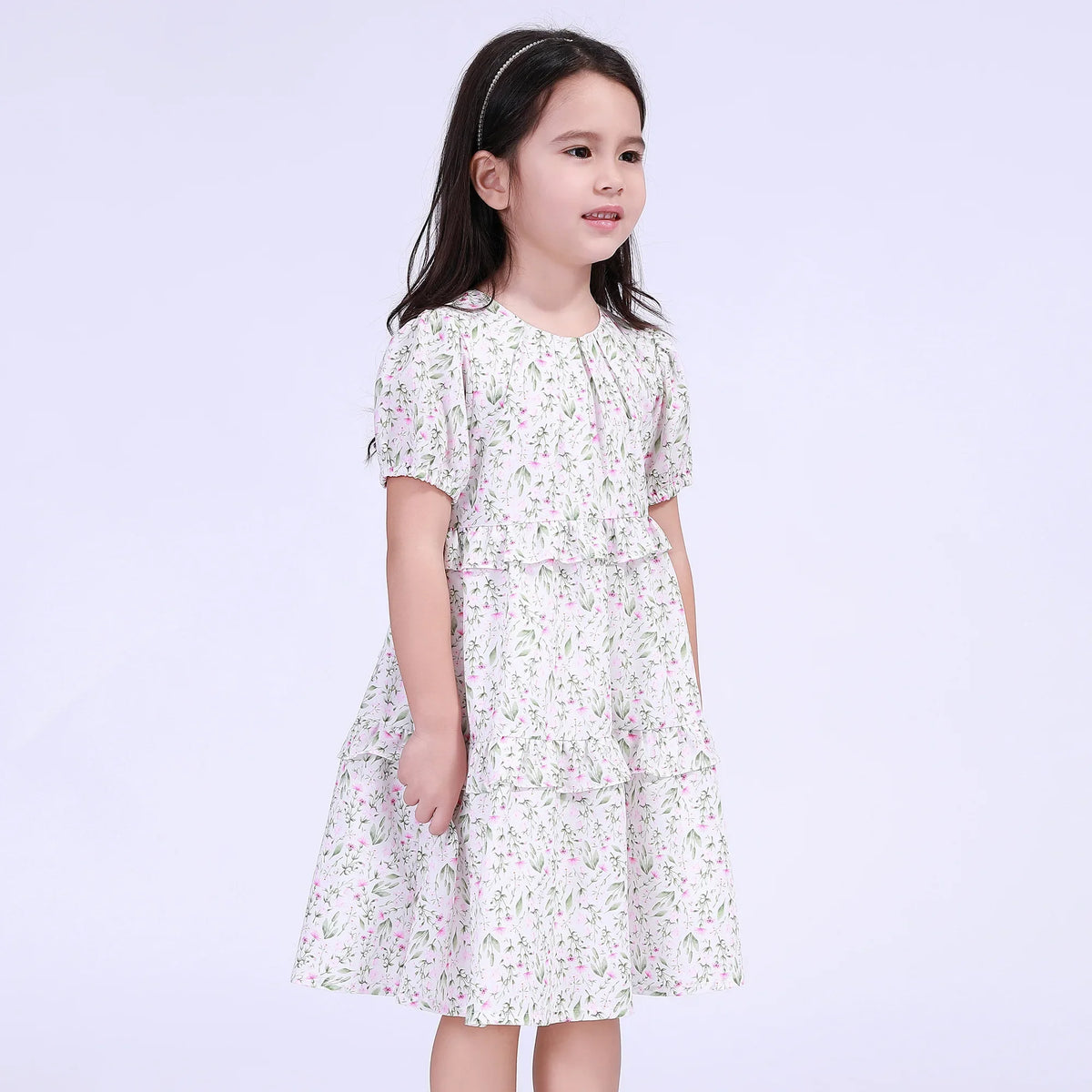 Floral Street Look Dress For Girls Image