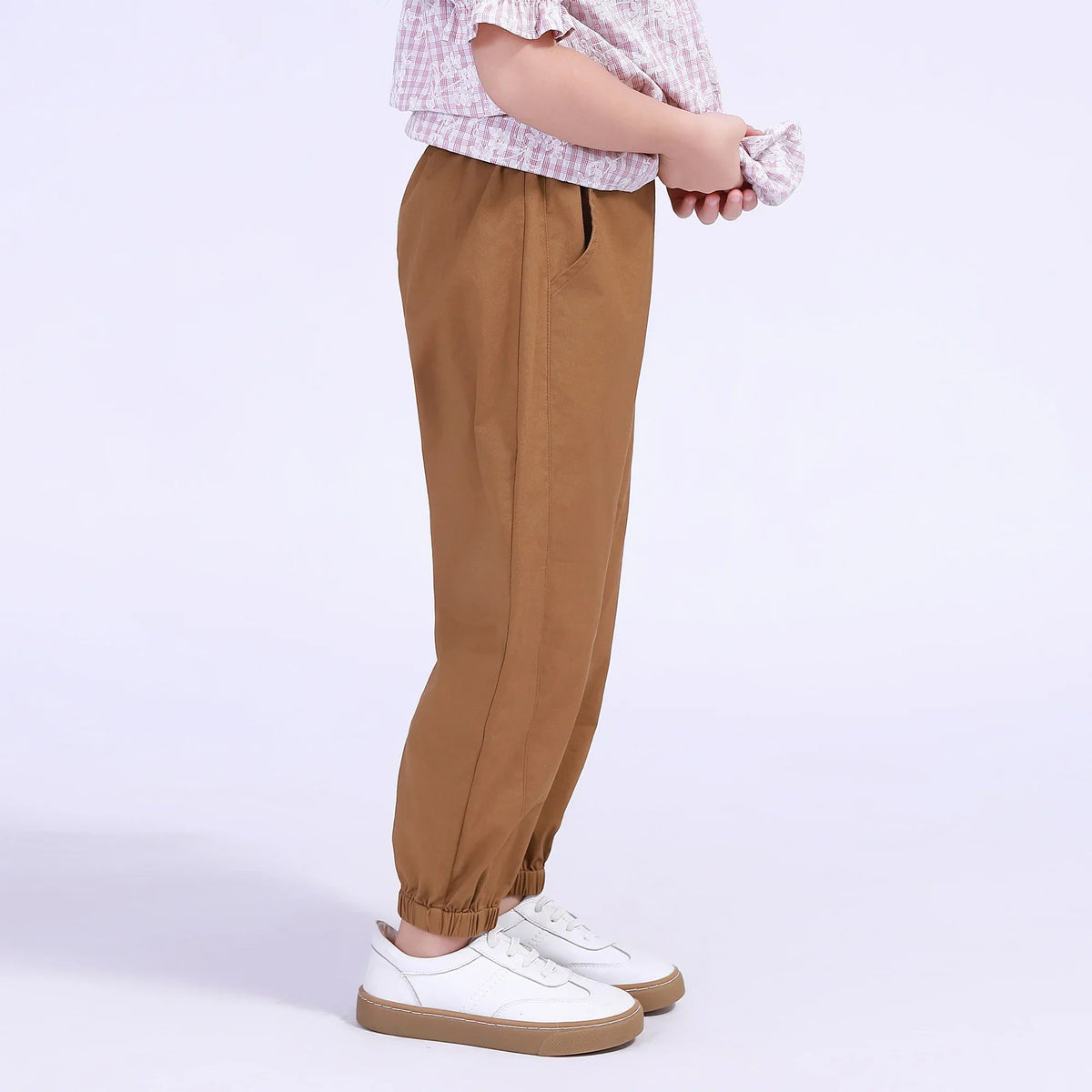 Ankle-Tied Street Look Pants For Girls Image