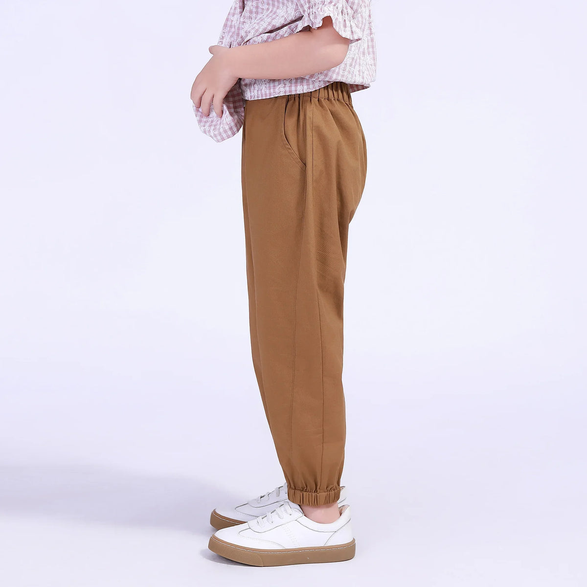 Ankle-Tied Street Look Pants For Girls Image