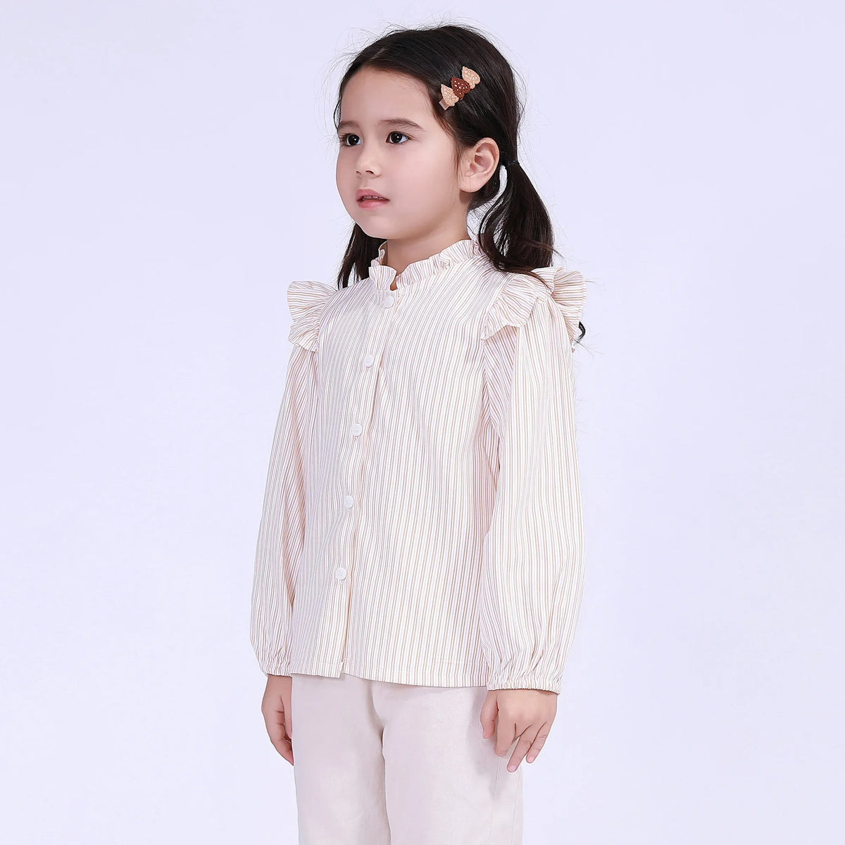 Striped Street Look Shirt For Girls Image