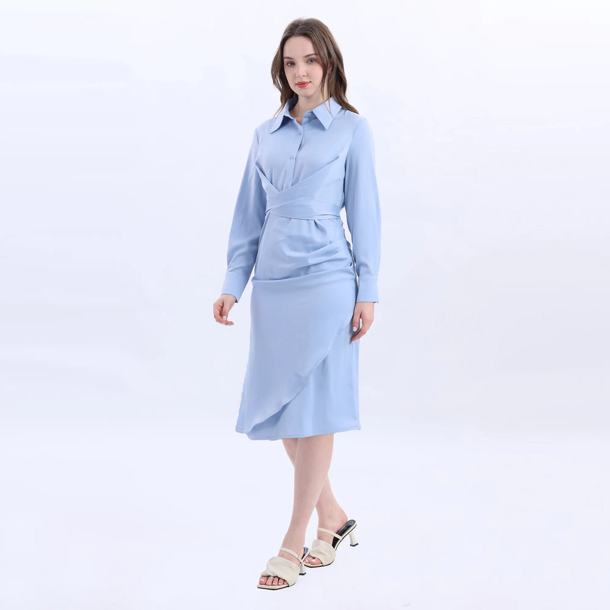 Collar Velvet Fashion Dress For Women