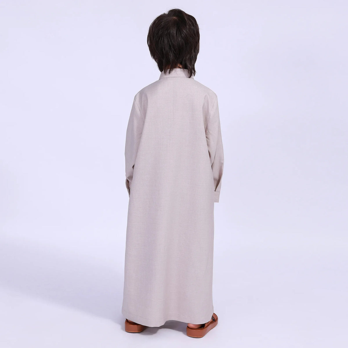 Solid Thoub Thoub For Boys 120 | 5-6Y Beige Image