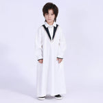 Color-Blocked Thoub Thoub For Boys Off White Image