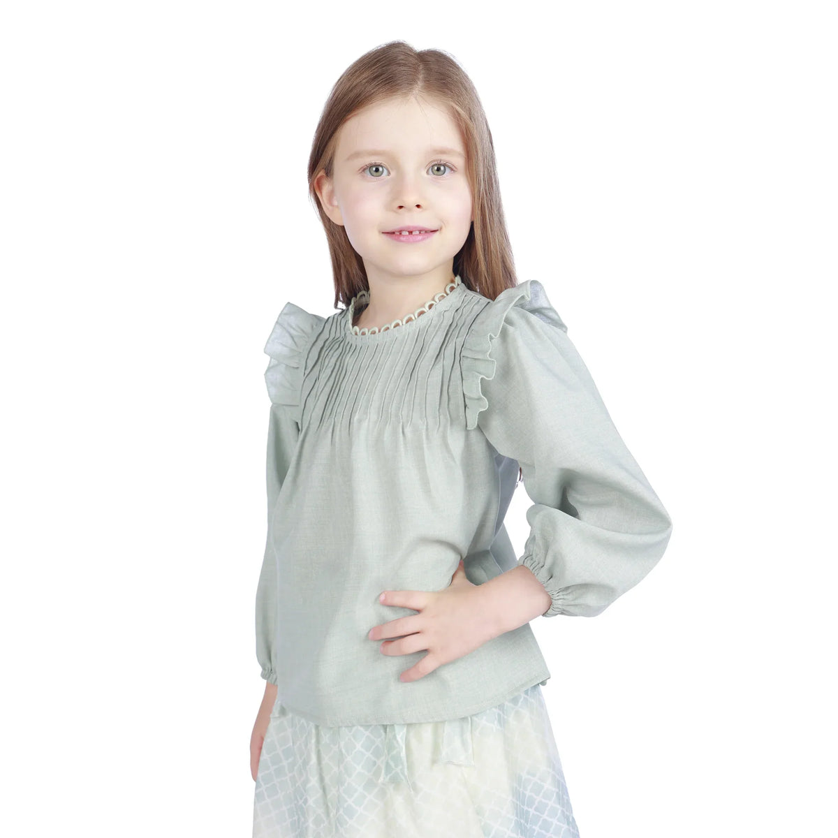 Plain Formal Blouse For Girls Image