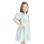 Checked Formal Dress For Girls Image