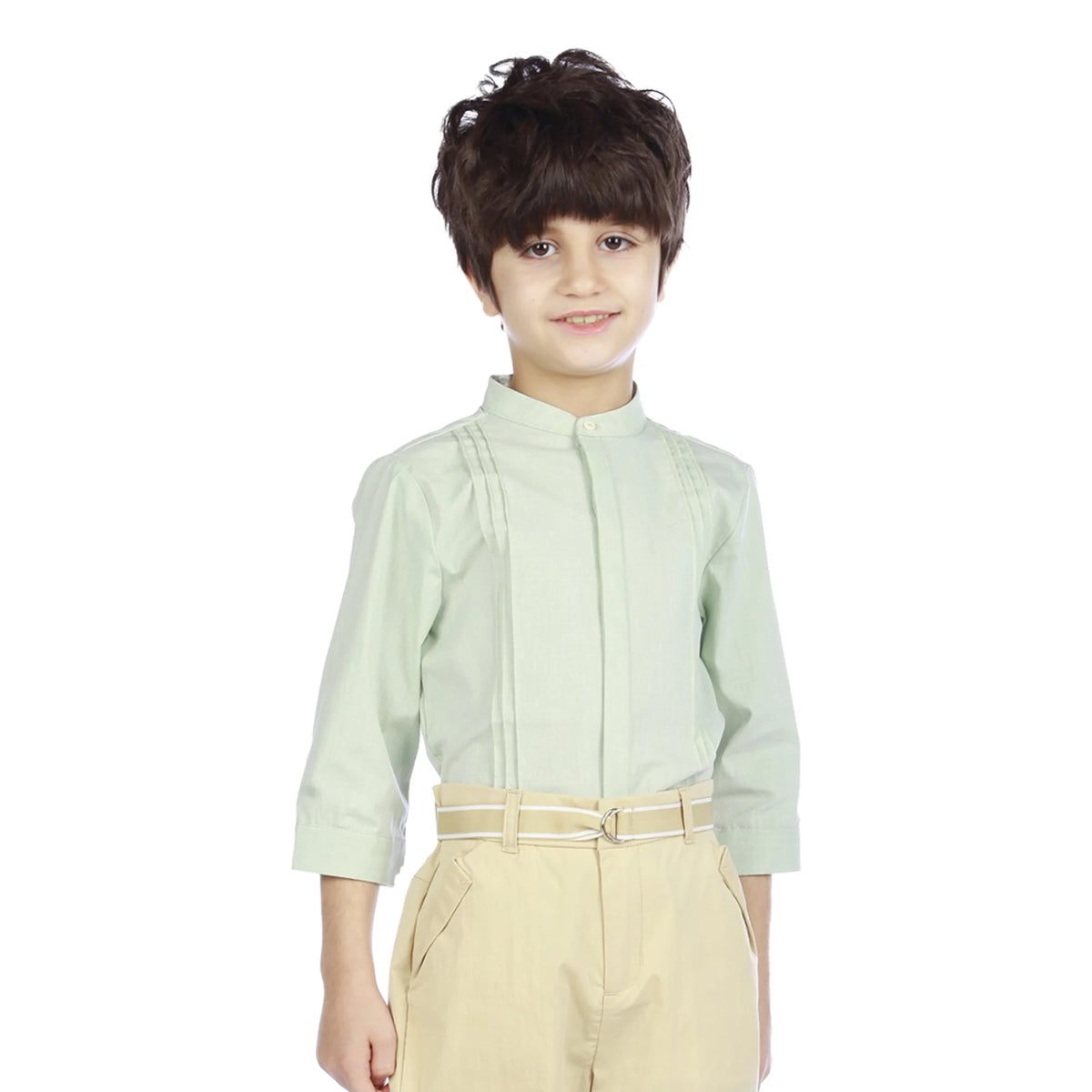 Formal Shirt for Boys Light Green Image