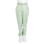 Light Green Skinny Formal Pants For Boys Image