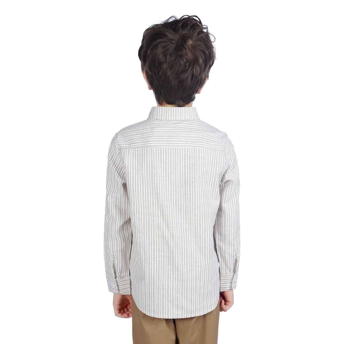 Striped Formal Shirt For Boys Image