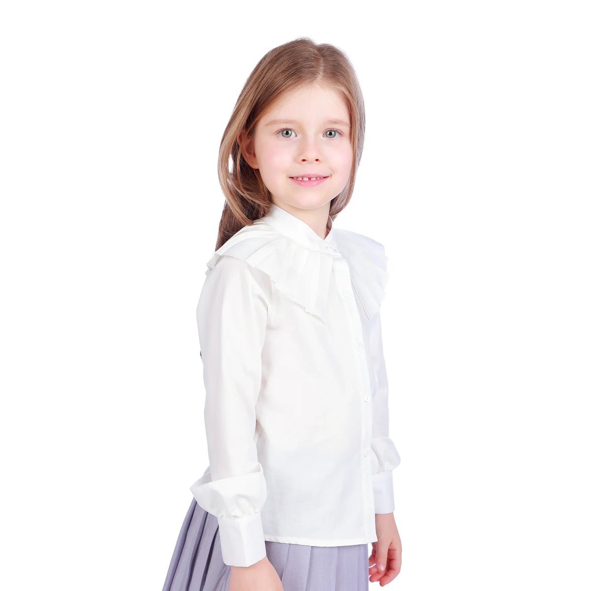 Plain Formal Shirt For Girls Image