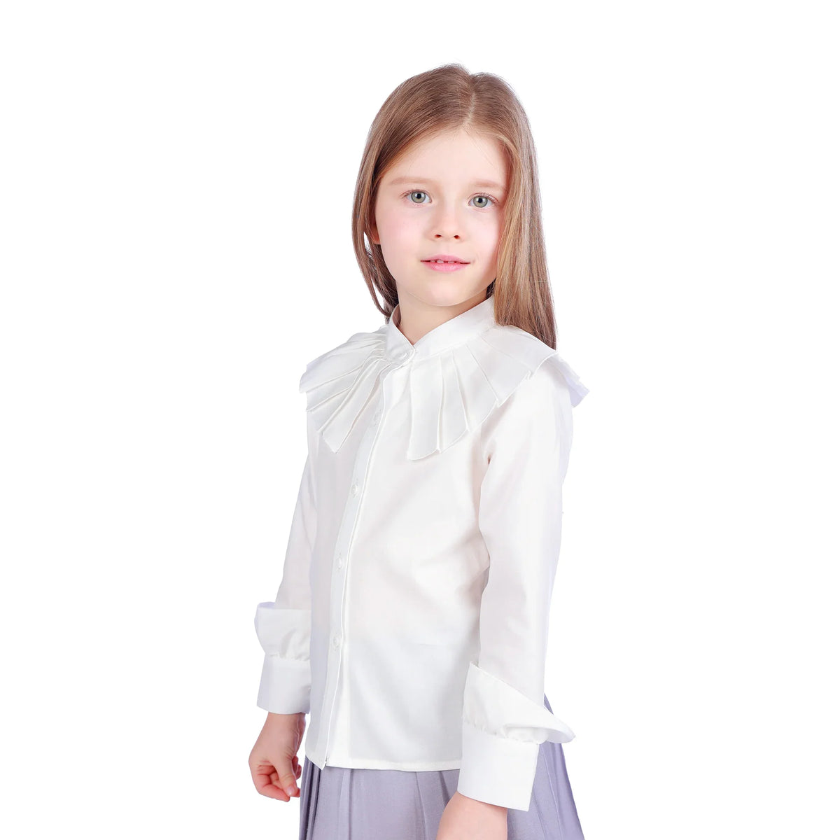 Plain Formal Shirt For Girls Image