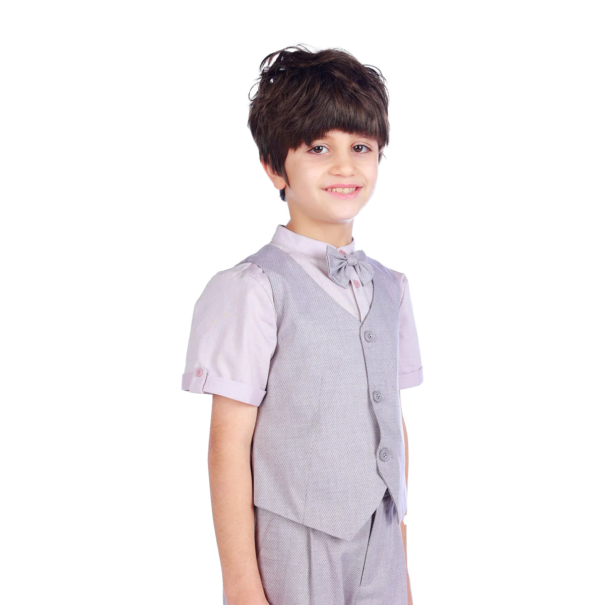 Solid Formal Waistcoat For Boys Image