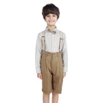 Dark Khaki Ordinary Formal Shorts For Boys Image