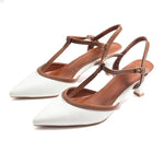 Elegant High Heel Sandals For Women White Image