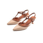 Elegant High Heel Sandals For Women Khaki Image