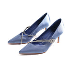 High Heel Shoes For Women Blue Image