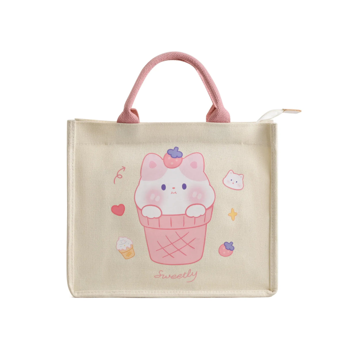 Casual Canvas Handbag For Girls Free Pink Image