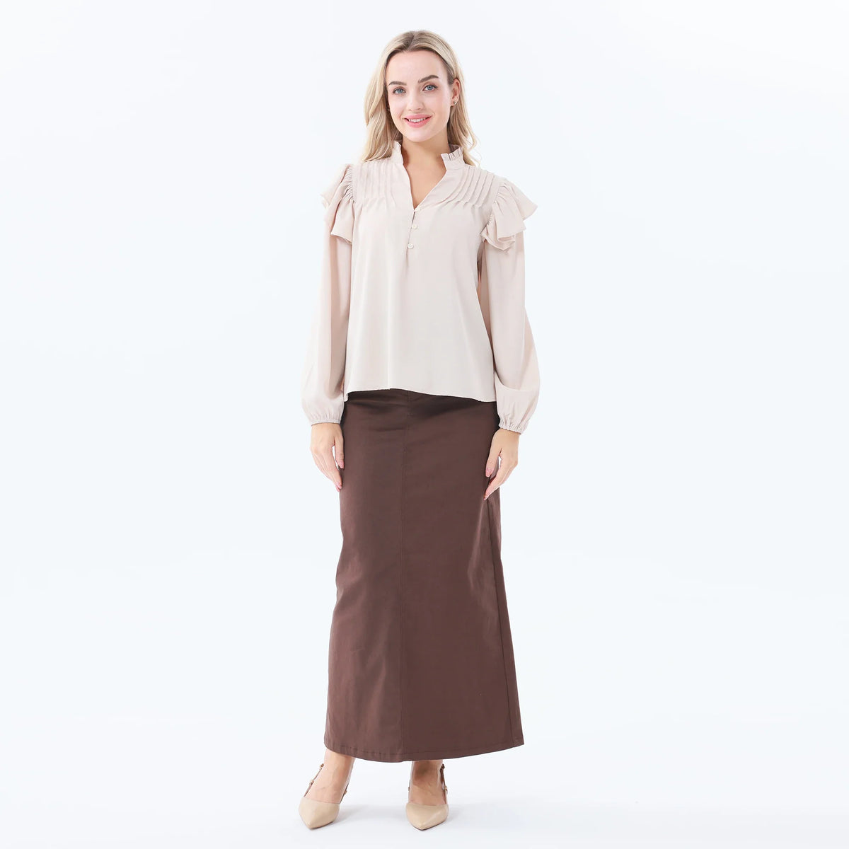 Plain Classic Blouse for Women