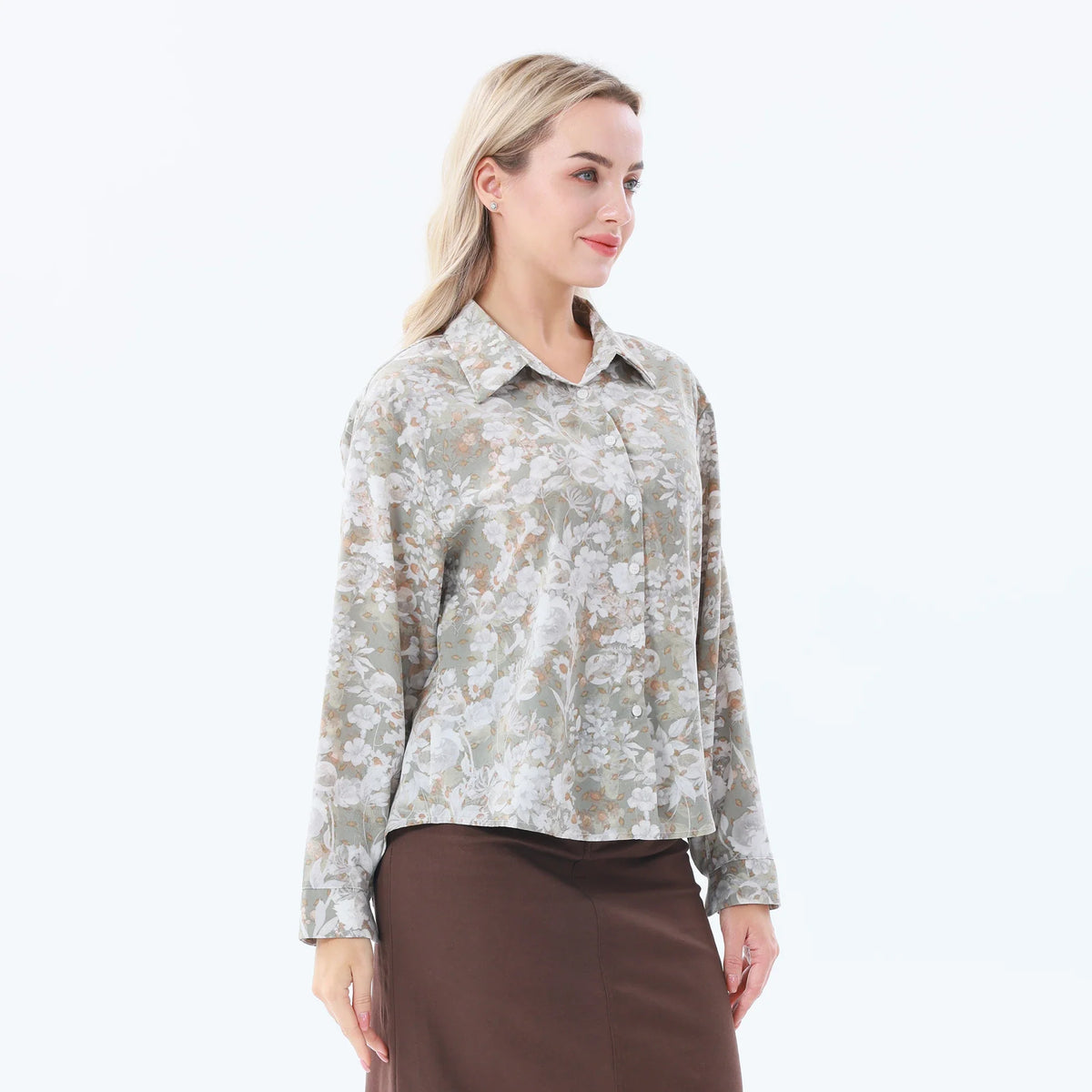 Floral Classic Shirt for Women