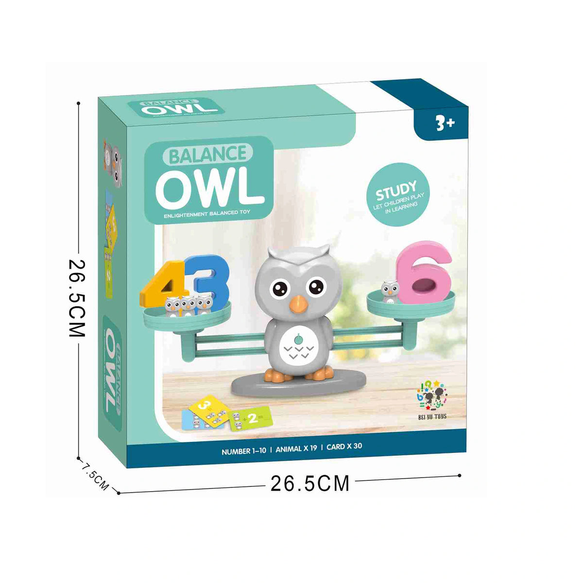 Owl Scale Mathematics Puzzle Early Education Enlightenment Desktop Game Image