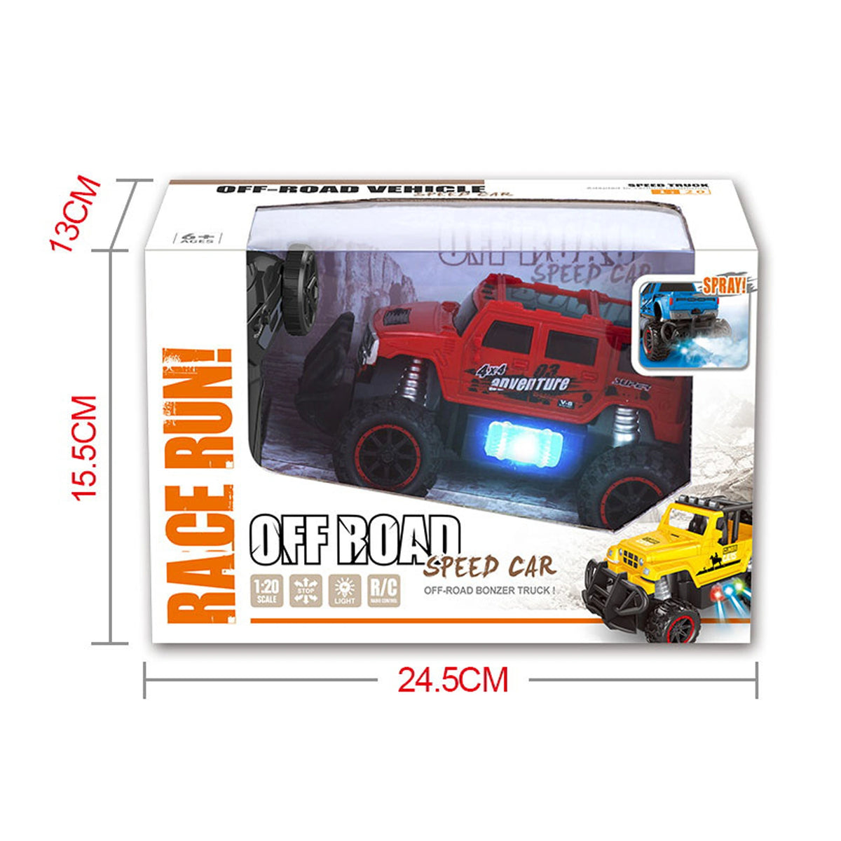 1:205 Off-Road Remote Control Car With Light Spray (Including 3.7V Lithium Battery) Image