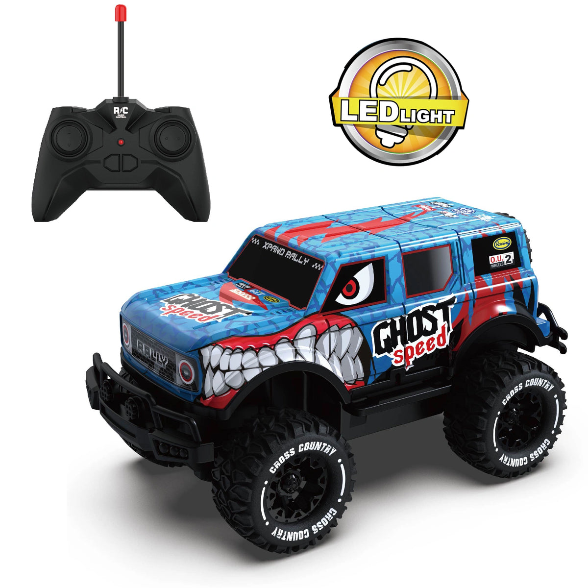 1: 20 Four-Way Light Off-Road Remote Control Vehicle C9 3Y+ Blue Image