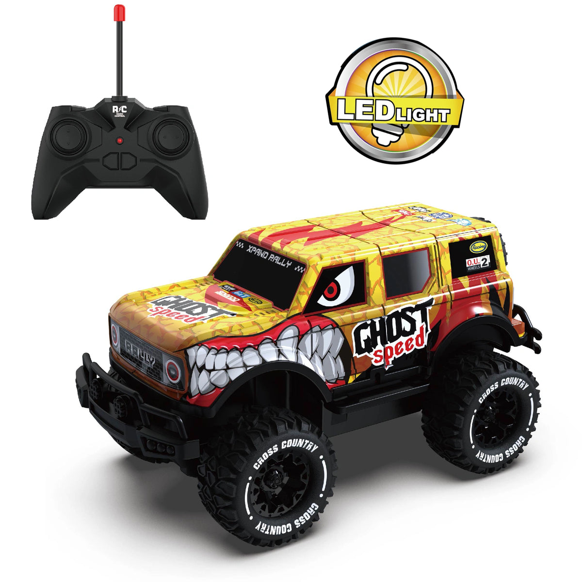 1: 20 Four-Way Light Off-Road Remote Control Vehicle C9 3Y+ Yellow Image