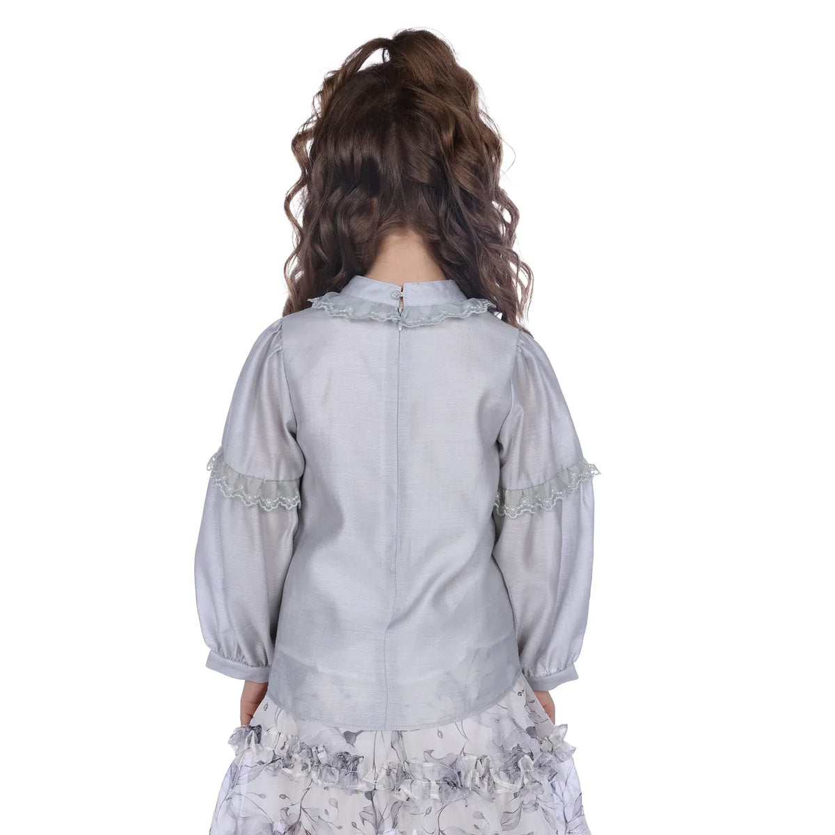 Floral Classic Blouse For Girls Image