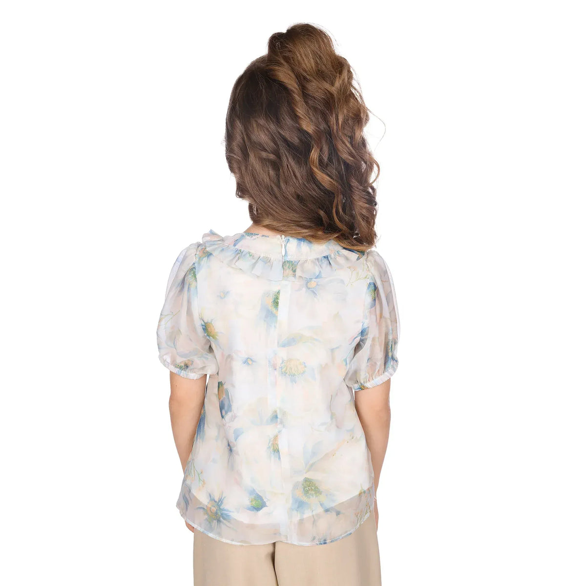 Floral Classic Blouse For Girls Image