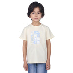 Light Yellow Printed Classic T.Shirt For Boys Image