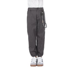 Dark Grey Plain Classic Pants For Boys Image