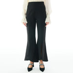 Black Plain Pants for Women Image