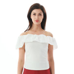 White Plain Blouse for Women Image