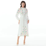 White Floral Dress for Women Image