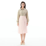 Plain Linen Skirt for Women Image