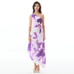 Purple Printed Dress for Women Image