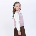 Jacquard Waistcoat for Girls Image