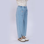 Washed Jeans Pants for Girls Image