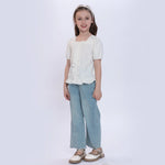 Washed Jeans Pants for Girls Image