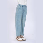 Washed Jeans Pants for Girls Image