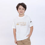 Printed T.Shirt for Boys White Image