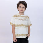 Printed T.Shirt for Boys Beige Image