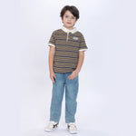 Striped Polo Shirt for Boys Image