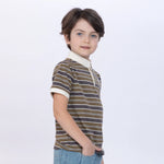 Striped Polo Shirt for Boys Image