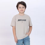 Printed T.Shirt for Boys Grey Green Image