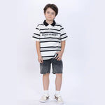 Striped Polo Shirt for Boys Image