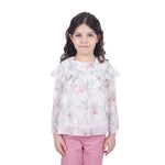 Floral Classic Blouse for Girls Pink Image