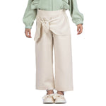 Plain Classic Pants for Girls Beige Image