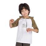 Printed Classic T.Shirt for Boys Army Green Image