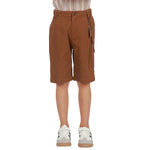 Plain Classic Shorts for Boys Brown Image