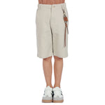 Plain Classic Shorts for Boys Grey Beige Image